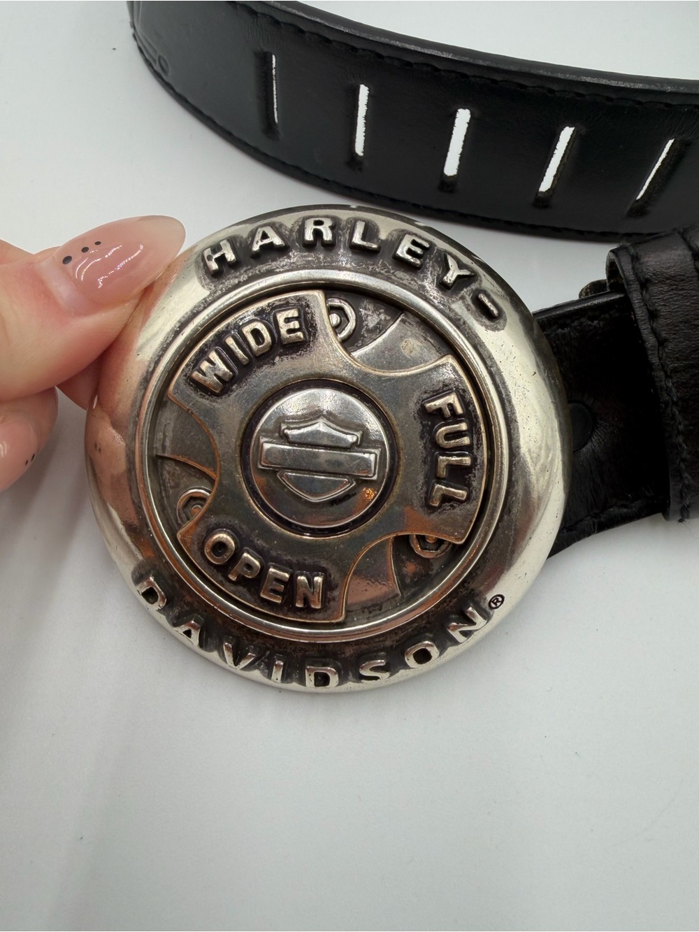 Men’s Harley-Davidson spinner belt sz 38